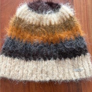 Steve Madden Brown and Tan Knit Beanie